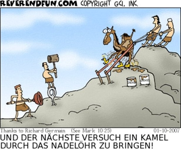 Eher Geht Ein Kamel Durch Ein Nadelöhr Das Kamel und die Nadel – Words of light